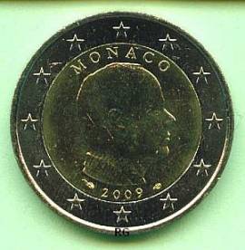 2 Euro Monaco 2009 Prinz Albert (Kursm�nze) - Bild vergr��ern 