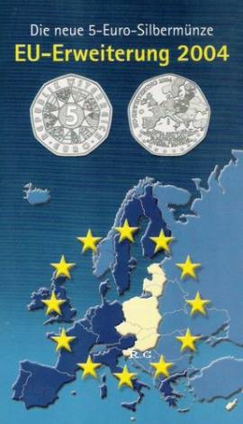 5 Euro �sterreich EU-Erweiterung 2004 im Blister - Bild vergr��ern 