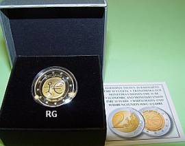 2 Euro Finnland 2009 10 Jahre Wirtschafts- und W�hrungsunion PP - Bild vergr��ern 