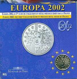 Frankreich 1/4 � 2002 - Europa Serie 2002: Europ�ische W�hrungsunion - im Blister - Bild vergr��ern 