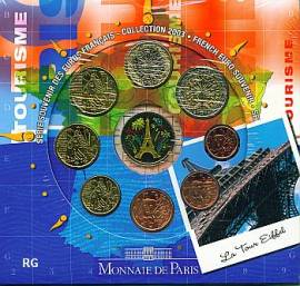 Frankreich KMS 2003 Souvenier La Tour Eiffel - Bild vergr��ern 