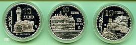 Spanien 3x 10 � - Serie 150. Geb. Antonio Gaudi - 2002 PP - Bild vergr��ern 