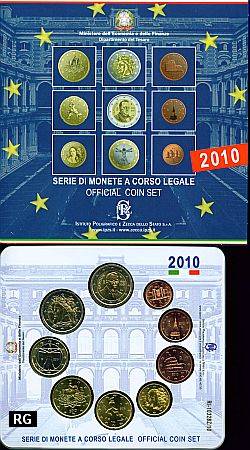 Italien 2010 - Kursm�nzsatz stgl. 2010 + 2 � Cavour  - - Produktbild 