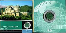 5 � Luxemburg 2009 - Burg Vianden - Silber/Niob - Bild vergr��ern 