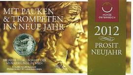 5 Euro  �sterreich 2012 - 200 Jahre Gesellschaft der Musikfreunde Wien - im Blister - Bild vergr��ern 