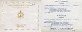 Vatikan offizieller KMS 2005/2 - Sede vacante - stgl. - Bild vergr��ern 