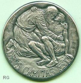 Sonderpreis: Vatikan 2006 - Offizielle Medaille zum 2. Pontifikatsjahr Benedict XVI - 986er Silber - Bild vergr��ern 