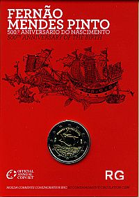 2 � Portugal 2011 - 500. Geb. Fernando Mendes Pinto - im Blister