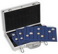Aluminium-M�nzenkoffer mit 6 M�nzentableaus