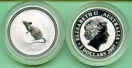 Australien 2 $ Jahr der Ratte / Mouse (2 oz) - Bild vergrößern