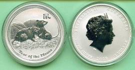 Australien 1 $  - Jahr der Maus - 2008 (1 Unze) - Bild vergr��ern 