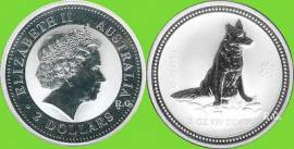 Australien 2 $ Jahr des Hundes / Dog 2006 (2 oz) - Bild vergr��ern 