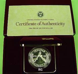 USA 1 $ 1988 - Olympische Sommerspiel 1988  Seoul - proof - Bild vergr��ern 