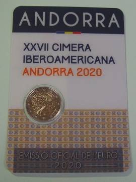 2 � Andorra 2020 - XXVII. Iberoamerika-Gipfel - Coin Card - Bild vergr��ern 