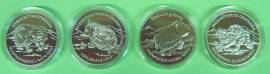 Armenien 4 x 100 Dram 2006 - Kaukasische Tierwelt Rote Liste - BU - Bild vergr��ern 