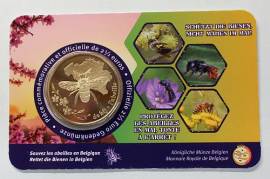 Belgien 2,5 Euro 2024 - Schützt die Bienen - Coincard frz. Version - Bild vergrößern