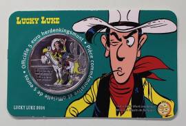 Belgien 5 Euro 2024 - Lucky Luke farbig coloriert - Coincard - Bild vergrößern