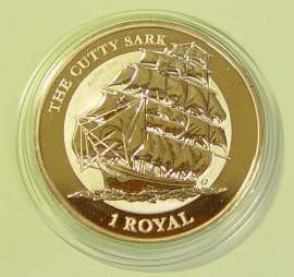 British Indian Ocean Territory 1 Royal Cutty Sark Segelschiff 2021 BU - Bild vergr��ern 
