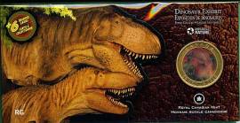 Kanada 50 Cent 2010 - Dinosaurier Daspletosaurus Torosus - farbiger 3-D-Effekt, stgl. - Bild vergr��ern 