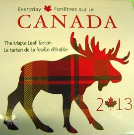 Kanada 50 Cent 2013 - The Maple Leaf Tartan - BU (Blister) - Bild vergr��ern 