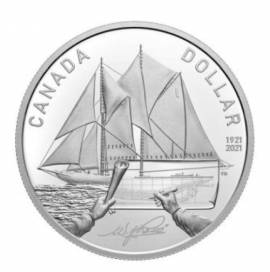 Kanada 1 $ 2021 - 100 J. Bluenose Schiffsmotiv - PP - Bild vergr��ern 