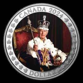 Kanada 1 Dollar 2024 - King Charles III. Jahrestag Krönung - PP - Bild vergrößern