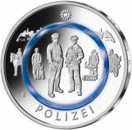 Satz Deutschland 5x 10 � Polizei - A,D,F,G,J -  (Polymer) 2024 bfr . - Bild vergr��ern 