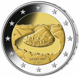 Serie: 2 Euro Deutschland 2025 - Saarschleife / Saarland - A, D, F, G, J (bfr.) - Bild vergr��ern 