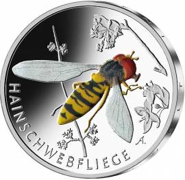 Deutschland 5 Euro Hainschwebfliege 2024 (7/9) bfr. - Bild vergr��ern 