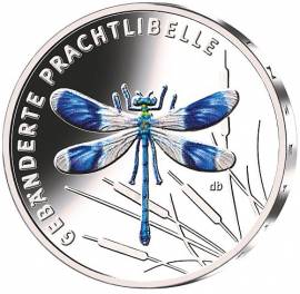 Deutschland 5 Euro Gebnderte Prachtlibelle (4/9) PP  - Bild vergrern 