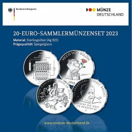 Deutschland Offizielles Silber-Gedenkm�nzenset 2023 PP - Bild vergr��ern 