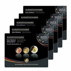 Deutschland KMS 2015 - PP - (2 � Paulskirche, 2 � Vereinigung) A, D, F, G, J - Bild vergr��ern 