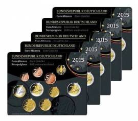 Deutschland KMS 2015 - stgl. - (2 � Paulskirche, 2 � Vereinigung) A, D, F, G, J - Bild vergr��ern 