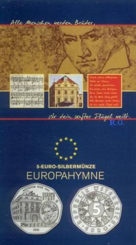 5 Euro �sterreich Europahymne  2005 im Blister - Bild vergr��ern 