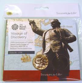 Großbritannien 2 £ 2020 - Voyage Discovery James Cook (III) - (cu/ni BU) - Bild vergrößern