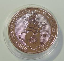 Gro�britannien 5 � 2020 Queen's Beasts (8): White Lion of Mortimer 2 oz BU in Kapsel - Bild vergr��ern 