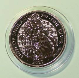 Gro�britannien 2 � 2022 - Tudor Beasts (2): Lion of England 2 oz bfr. - Bild vergr��ern 