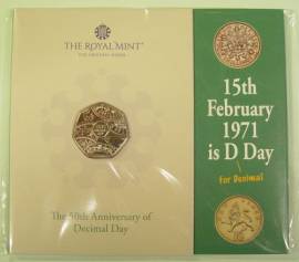 Gro�britannien 50 Pence 2021 - Decimal Day - (cu/ni BU) - Bild vergr��ern 