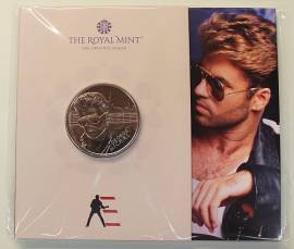 Gro�britannien 5 � 2024 - Musiklegenden: George Michael - (cu/ni BU) im Blister - Bild vergr��ern 