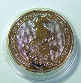 Gro�britannien 5 � 2020 Queen's Beasts (9): White Horse of Hanover 2 oz BU in Kapsel - Bild vergr��ern 