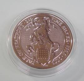 Gro�britannien 5 � 2019 Queen's Beasts (7): Yale of Beaufort 2 oz BU in Kapsel - Bild vergr��ern 