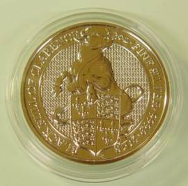 Gro�britannien 5 � 2018 Queen's Beasts (5): Black Bull 2 oz BU in Kapsel - Bild vergr��ern 