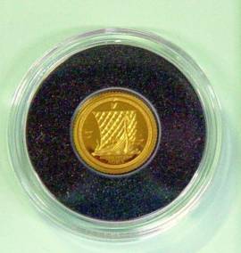 Isle of man 1 Noble 2020 1/64 oz Gold PP Proof - Bild vergr��ern 
