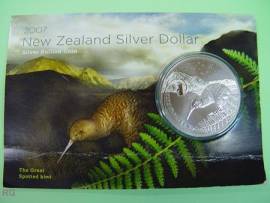 Neuseeland 1 Dollar Kiwi 2007 stgl. (Blister defekt) - Bild vergrößern