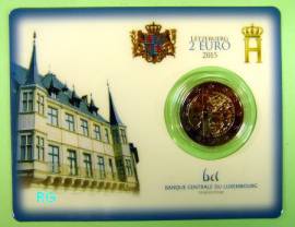 2 Euro Luxemburg 2015 125. Jahrestag der Dynastie Nassau-Weilborg (Blister) - Bild vergr��ern 