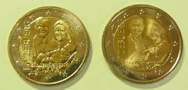 2 x 2 Euro Luxemburg 2020 K�niglicher Nachwuchs: Geburt Prinz Charles M�nzzeichen L�we bfr. - Bild vergr��ern 
