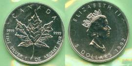 Kanada Maple Leaf 1992 - Bild vergrern 