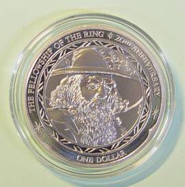 Neuseeland 2 Dollar 2021 - Herr der Ringe: Gandalf - 1 oz BU  - Bild vergr��ern 