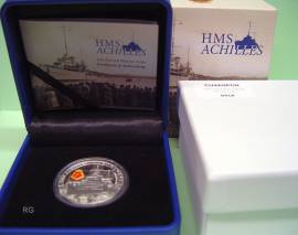1 $ Neuseeland 2014 - HMS Achilles - PP - Bild vergrößern