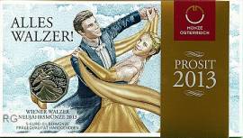 5 Euro  �sterreich 2013 - Wiener Walzer - im Blister - Bild vergr��ern 